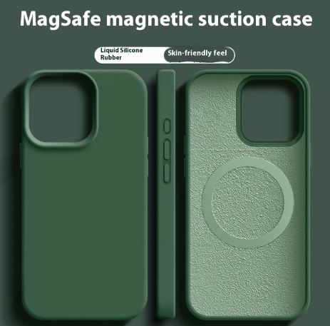 Magnetic Liquid Silicone Magsafe Case For iPhone