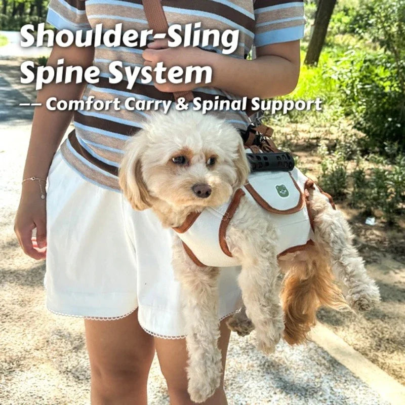 Air-Lift Carry Harness Dog Backpack - Breathe Easy No-Pull Leash for Small Dogs, Escape-Proof & Super Comfy Pet Carrier!