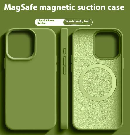 Magnetic Liquid Silicone Magsafe Case For iPhone