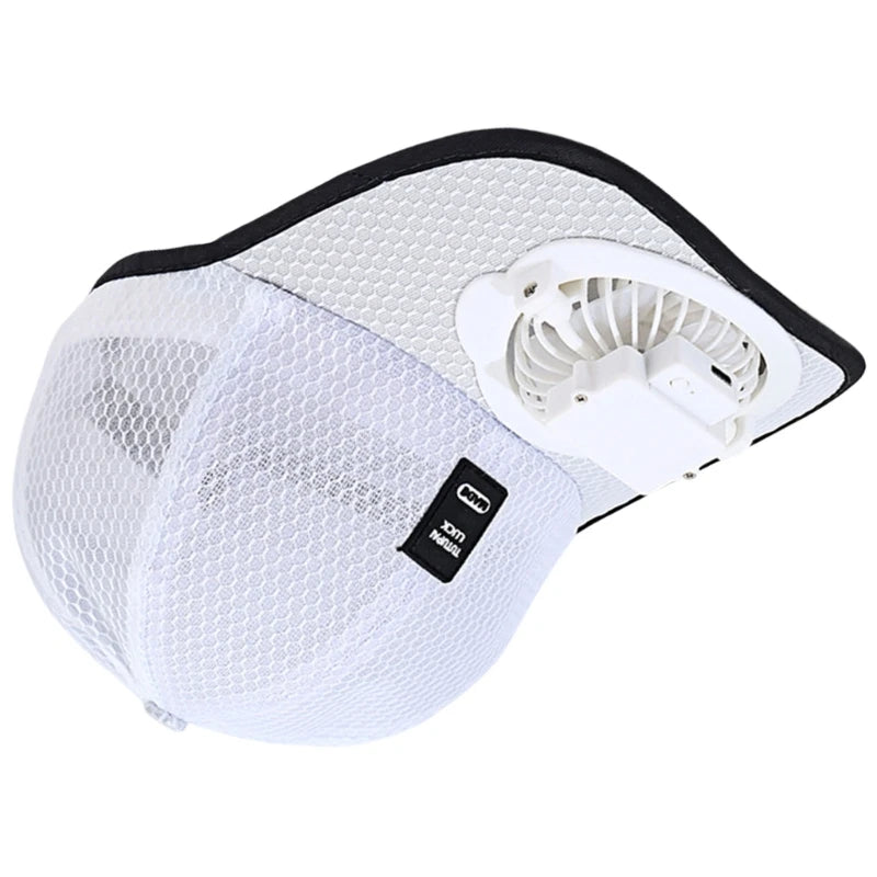 Breathable Baseball Hat for Unisex Sunshade with Fan Adjustable Beach Hat with Fan Unisex Adult Sports Hat Outdoor